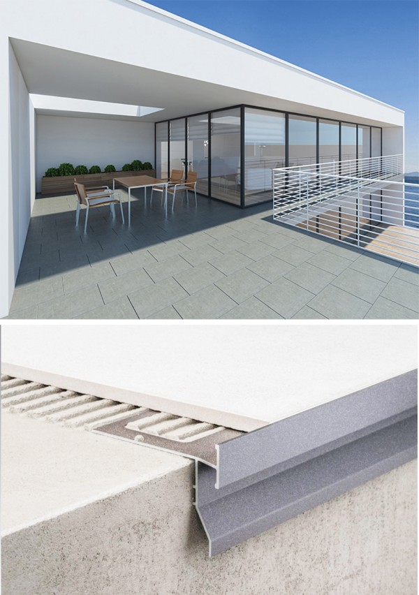 Balkon TProfile 45 Grad mit Tropfkante Cosmo Systems Balkon TProfile 45 Grad mit Tropfkante Cosmo Systems