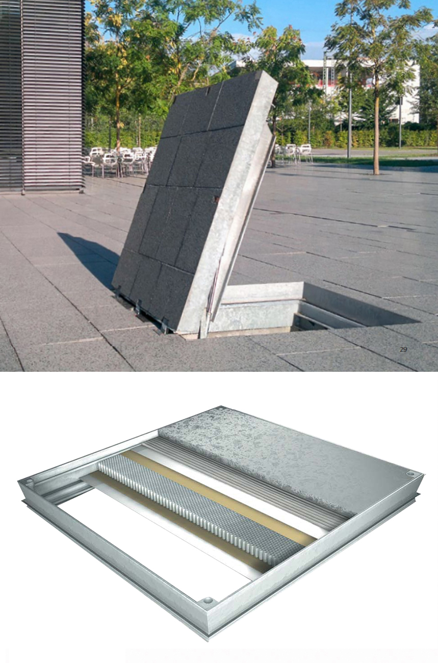 Compisite Alu Schachtabdeckungen wabenbauweise