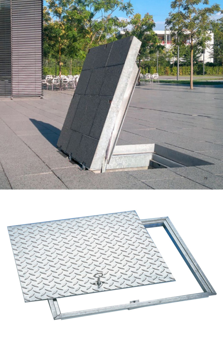 Schachtabdeckung 1000x1000 Begehbar