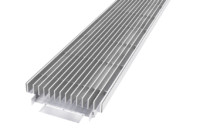Flachdach Gründachrinne mit Linearrost; Drainagerinnen; Entwässerungsrinnen;